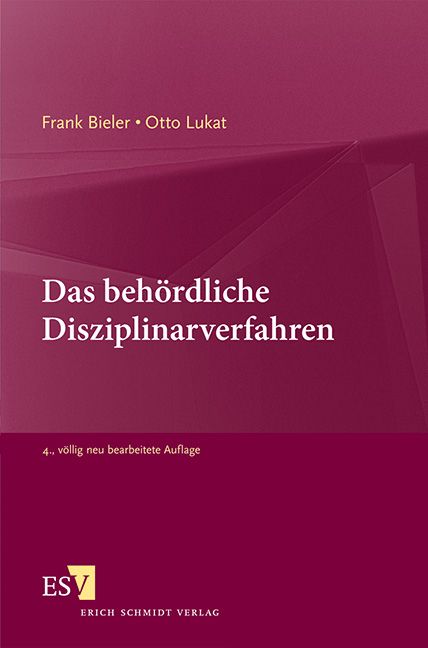 Produktbild: Das beh&ouml;rdliche Disziplinarverfahren