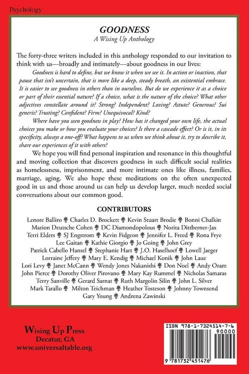 Produktbild: Goodness, A Wising Up Anthology