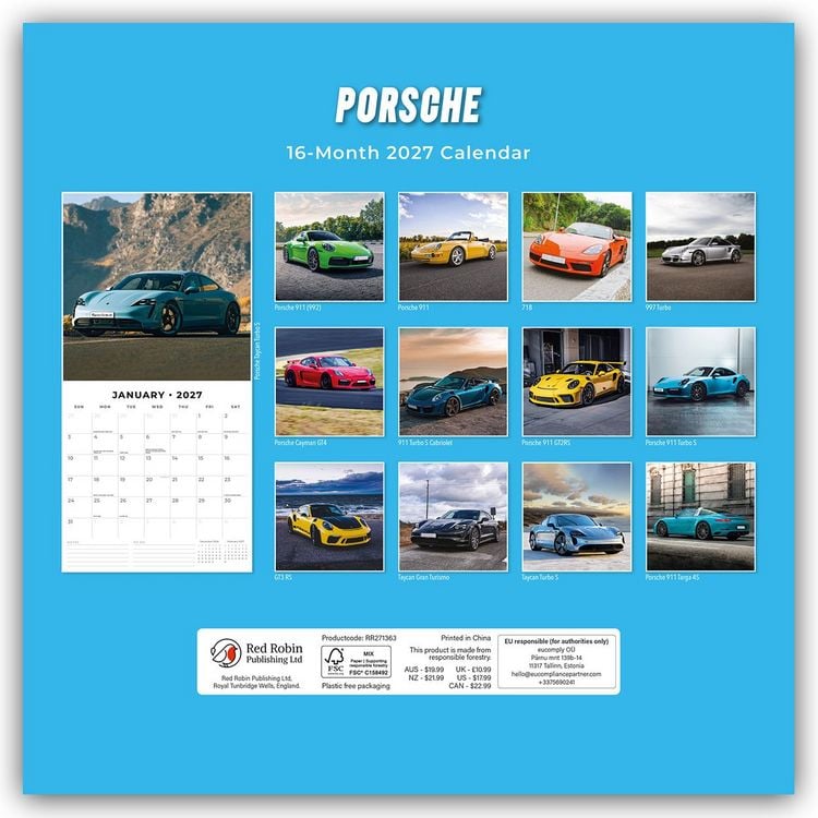 Produktbild: Porsche 2027 &ndash; 16-Monatskalender