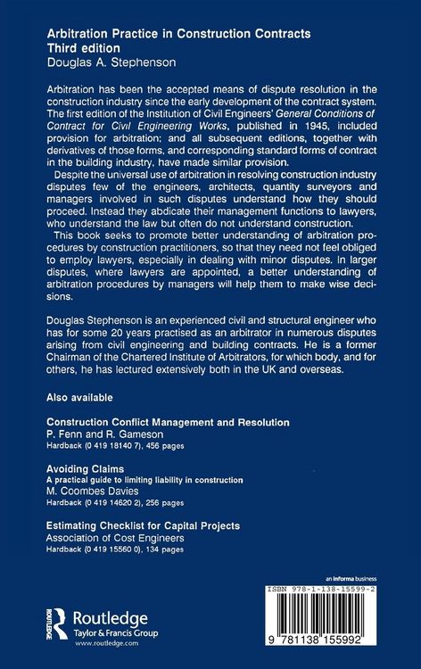 Produktbild: Arbitration Practice in Construction Contracts