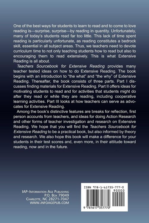 Produktbild: Teacher's Sourcebook for Extensive Reading