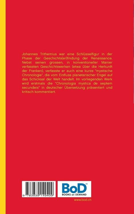 Produktbild: Die etwas andere Weltgeschichte des Johannes Trithemius