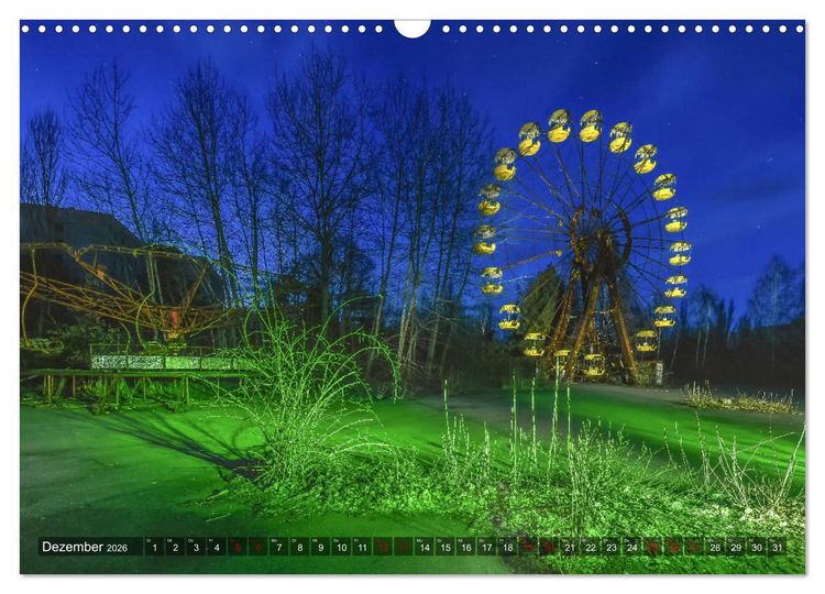 Produktbild: Tschernobyl - Prypjat - Die radioaktive Geisterstadt (Wandkalender 2026 DIN A3 quer), CALVENDO Monatskalender