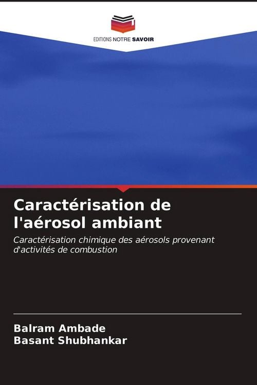 Produktbild: Caract&eacute;risation de l'a&eacute;rosol ambiant