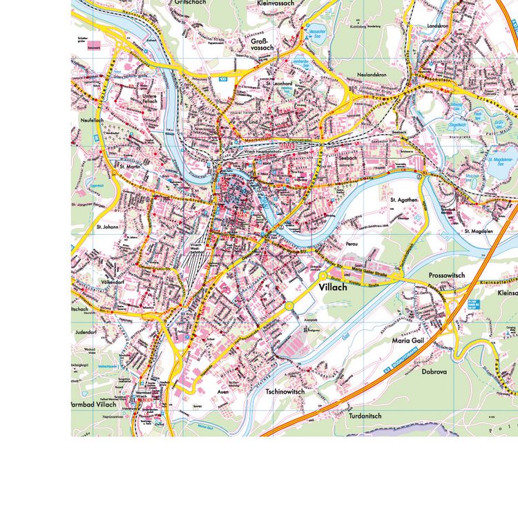 Produktbild: Villach Freytag-/Berndt Stadtplan