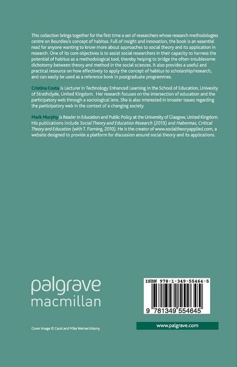 Produktbild: Bourdieu, Habitus and Social Research
