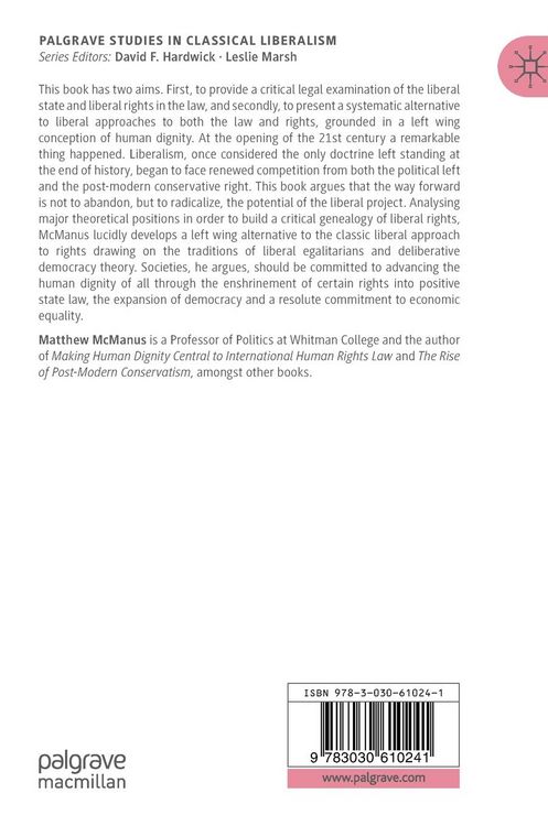 Produktbild: A Critical Legal Examination of Liberalism and Liberal Rights