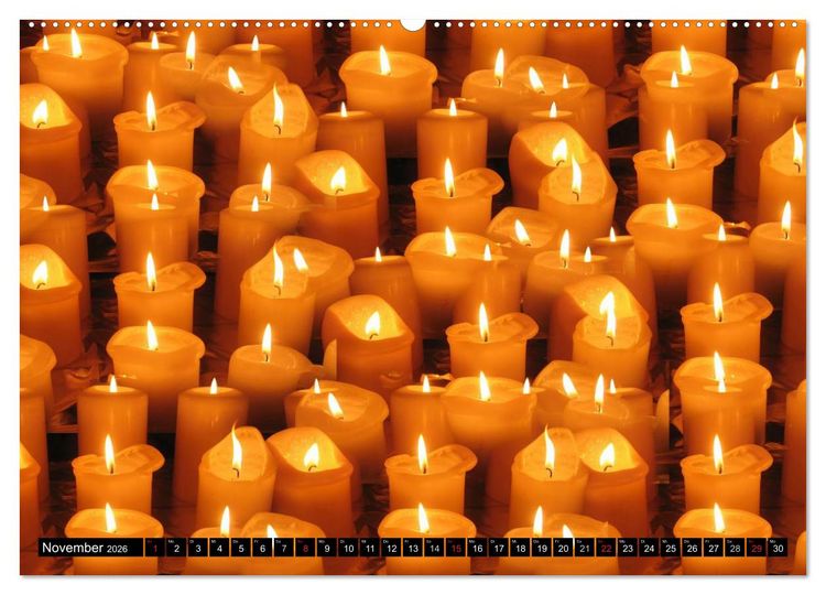 Produktbild: Feuer &bull; W&auml;rme, Licht & Gefahr (hochwertiger Premium Wandkalender 2026 DIN A2 quer), Kunstdruck in Hochglanz