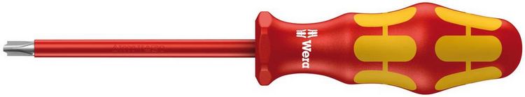 Produktbild: Wera 162 i VDE Plus/minus-Schraubendreher Gr&ouml;&szlig;e (Schraubendreher) SL/PH 1 Klingenl&auml;nge: 80 mm