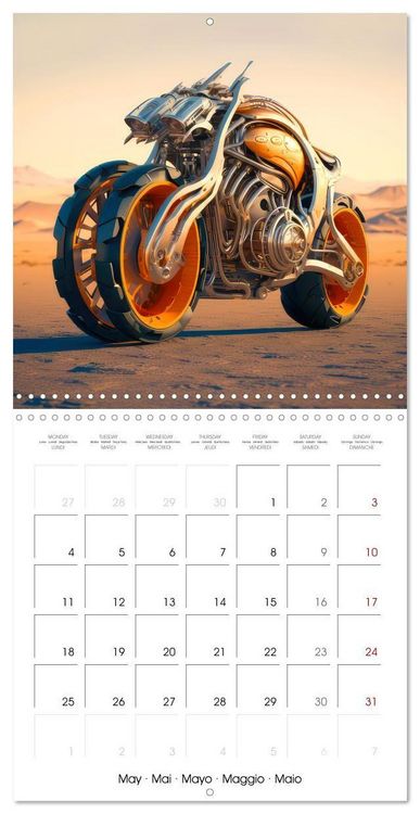 Produktbild: Crazy fantasy Motorbikes (Wall Calendar 2026 12 &times; 12 Inch) CALVENDO 12 Month Wall Calendar