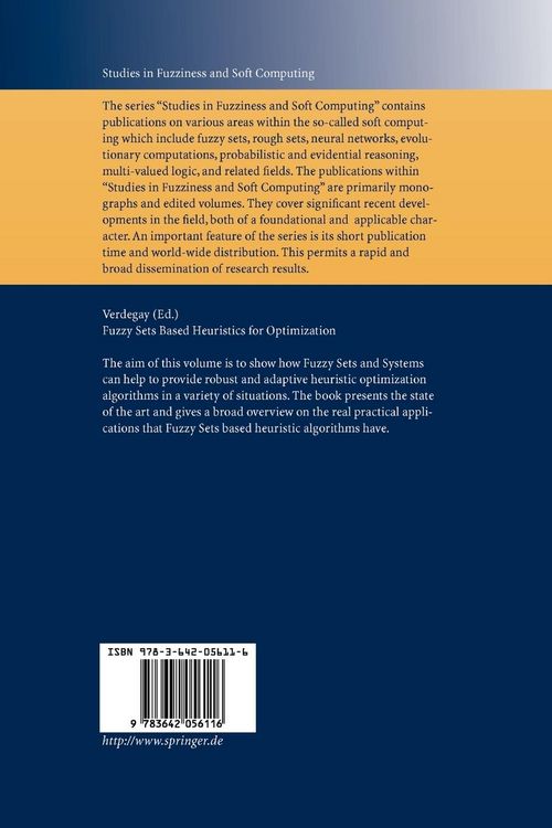Produktbild: Fuzzy Sets Based Heuristics for Optimization