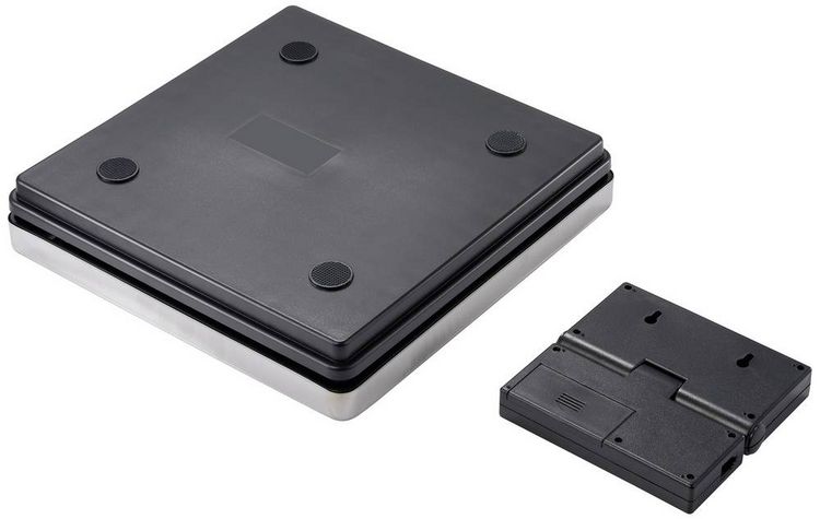 Produktbild: VOLTCRAFT PLS-205S Plattformwaage VC-15445055 W&auml;gebereich (max.) 50 kg Ablesbarkeit 1 g netzbetrieben, batteriebetrieben Edelstahl