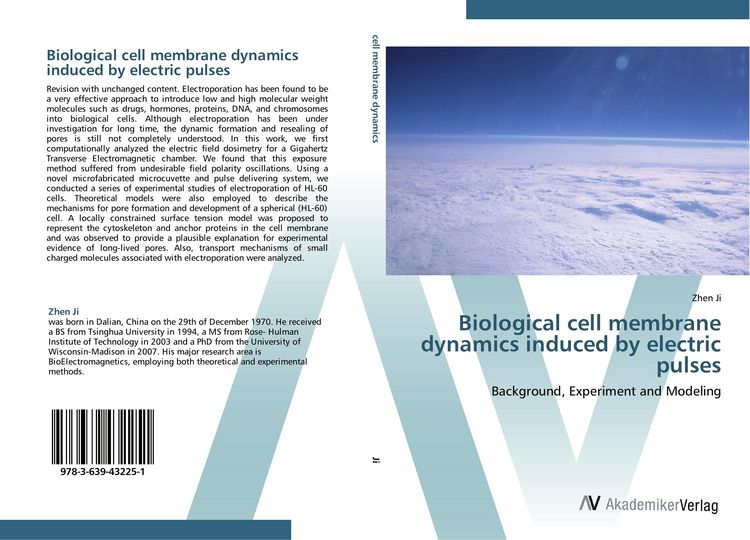 Produktbild: Biological cell membrane dynamics induced by electric pulses