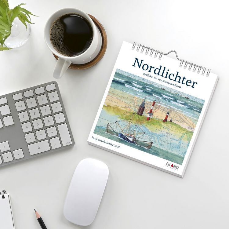 Produktbild: Nordlichter - See(h)karten Postkartenkalender 2027