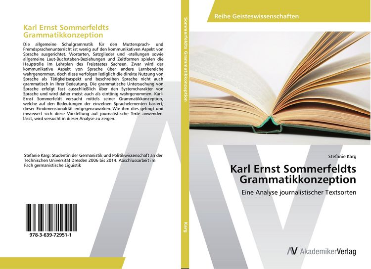 Produktbild: Karl Ernst Sommerfeldts Grammatikkonzeption