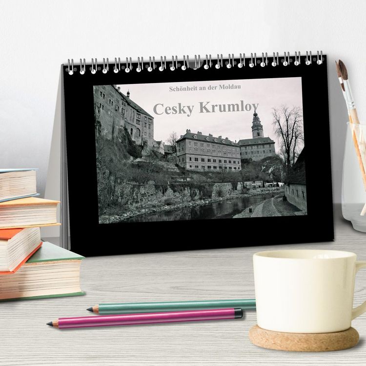 Produktbild: Sch&ouml;nheit an der Moldau - Cesky Krumlov (Tischkalender 2026 DIN A5 quer), CALVENDO Monatskalender