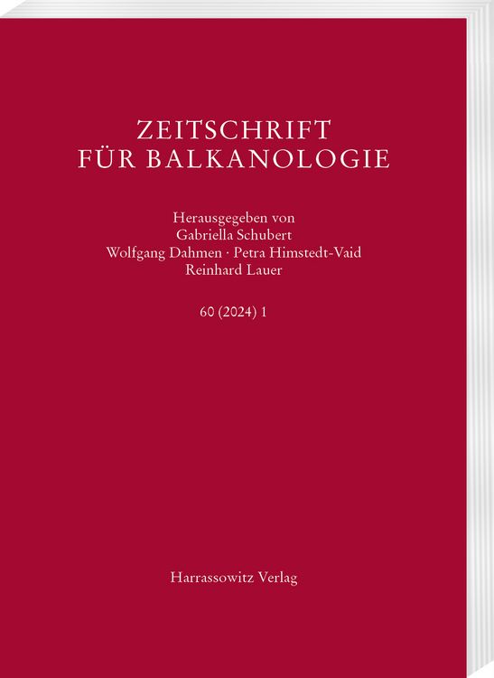 Produktbild: Zeitschrift f&uuml;r Balkanologie 60 (2024) 1