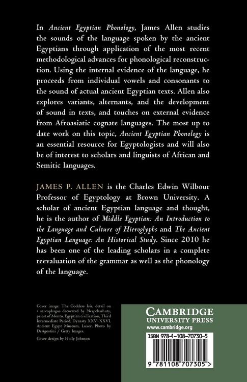 Produktbild: Ancient Egyptian Phonology