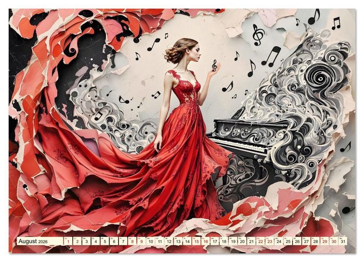 Produktbild: Piano der Tr&auml;ume (Wandkalender 2026 DIN A3 quer), CALVENDO Monatskalender