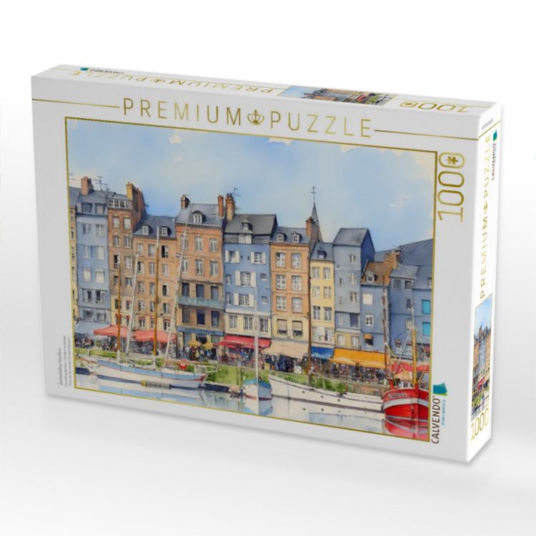 Produktbild: CALVENDO Puzzle Zauberhaftes Honfleur | 1000 Teile Lege-Gr&ouml;&szlig;e 64x48cm Foto-Puzzle f&uuml;r gl&uuml;ckliche Stunden
