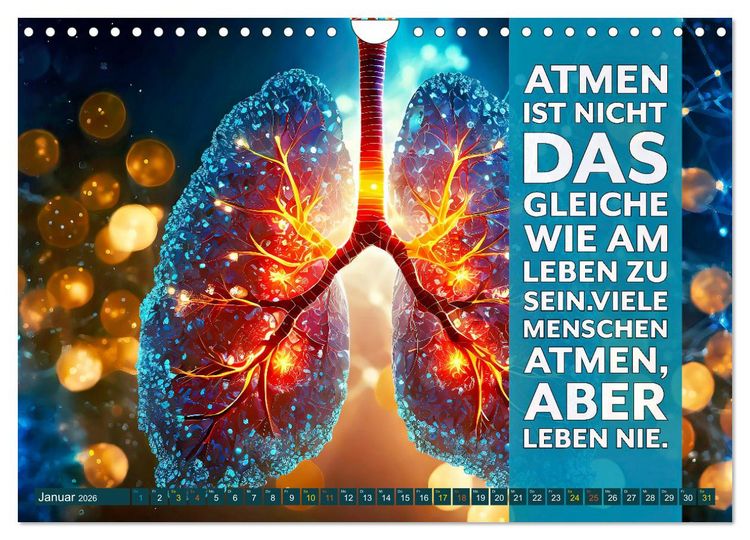 Produktbild: Im Flow des Atems - Energie des Lebens (Wandkalender 2026 DIN A4 quer), CALVENDO Monatskalender