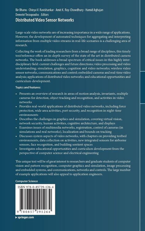 Produktbild: Distributed Video Sensor Networks