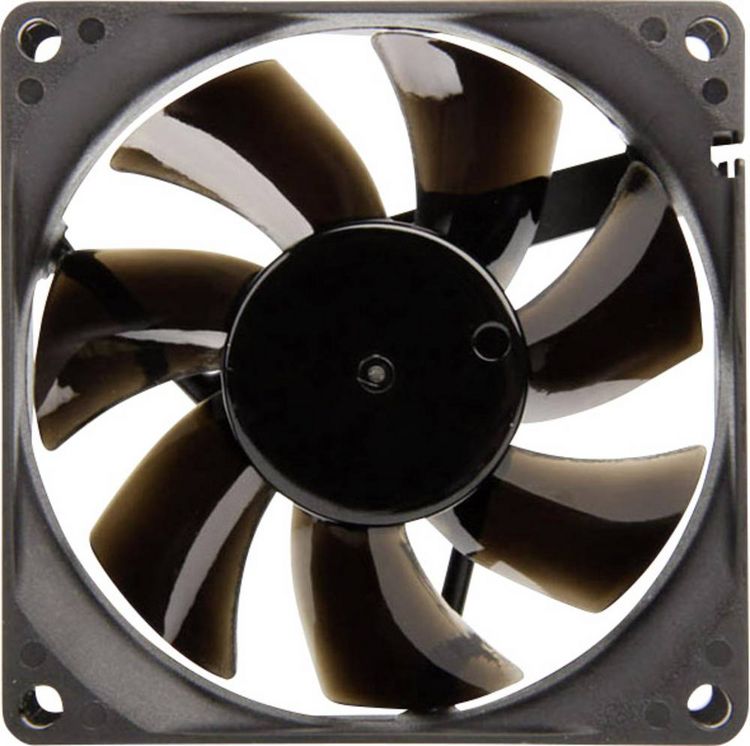 Produktbild: NoiseBlocker BlackSilent Pro P-P PC-Geh&auml;use-L&uuml;fter Schwarz (B x H x T) 80 x 80 x 25 mm