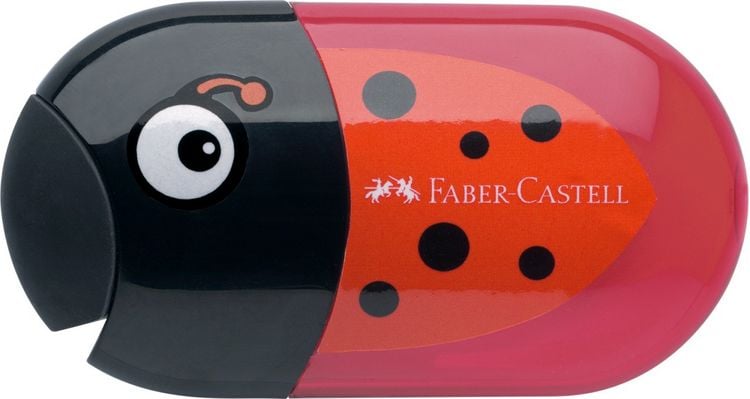 Produktbild: Faber-Castell Doppelanspitzer K&auml;fer mit Radierer