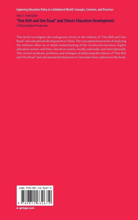 Produktbild: &ldquo;One Belt and One Road&rdquo; and China&rsquo;s Education Development
