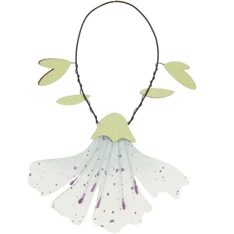 Produktbild: Holz Deko-H&auml;nger Bl&uuml;te, mint