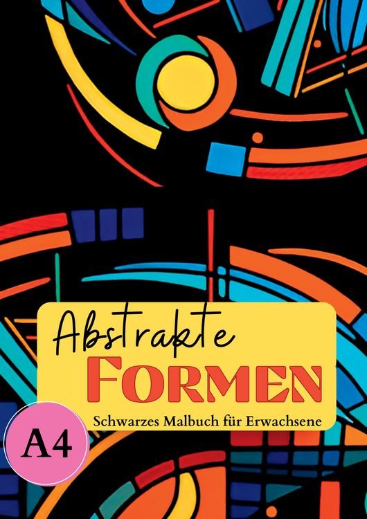 Produktbild: Schwarzes Malbuch f&uuml;r Erwachsene &bdquo;Abstrakte Formen"