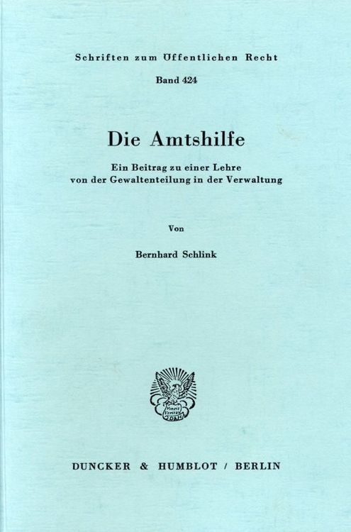 Produktbild: Die Amtshilfe.