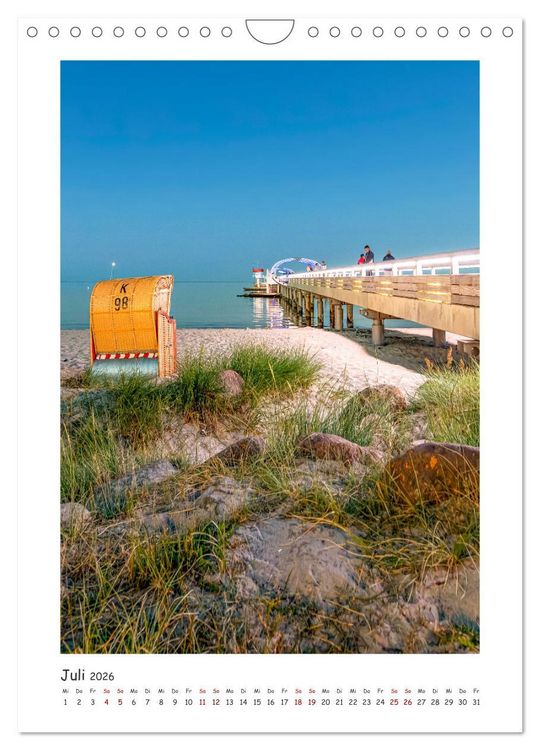 Produktbild: L&uuml;becker Bucht Seeb&auml;der an der Ostsee (Wandkalender 2026 DIN A4 hoch), CALVENDO Monatskalender