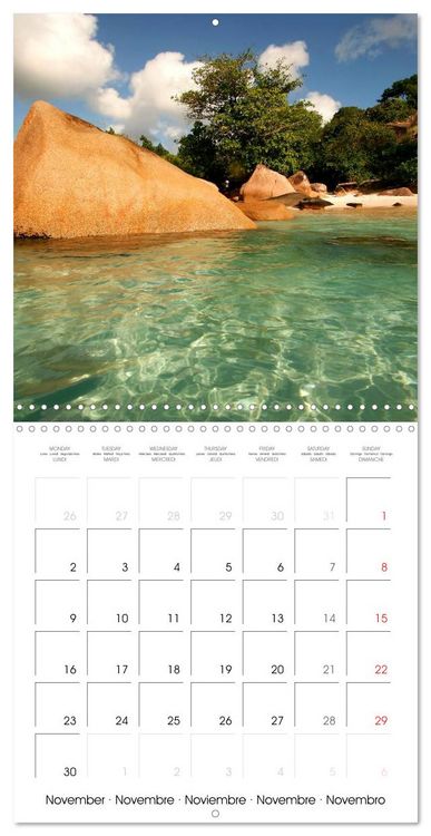 Produktbild: dream beaches - Seychelles (Wall Calendar 2026 12 &times; 12 Inch) CALVENDO 12 Month Wall Calendar