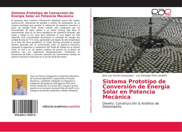 Produktbild: Sistema Prototipo de Conversi&oacute;n de Energ&iacute;a Solar en Potencia Mec&aacute;nica