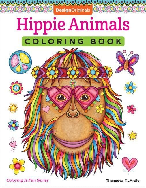 Produktbild: Hippie Animals Coloring Book