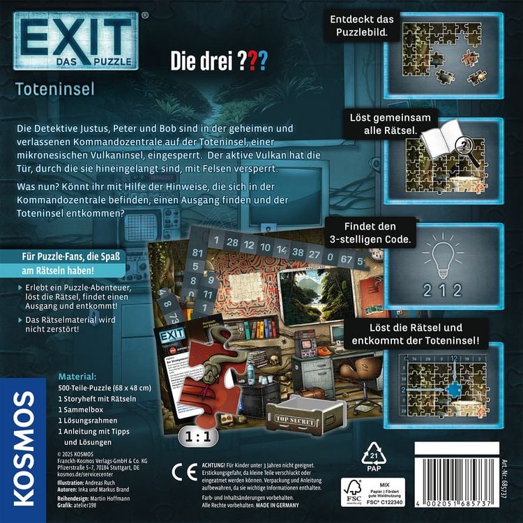 Produktbild: EXIT&reg; Puzzle Die drei ??? Toteninsel