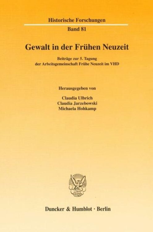 Produktbild: Gewalt in der Fr&uuml;hen Neuzeit.