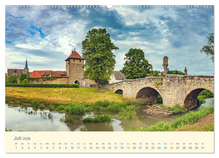 Produktbild: Deutsche Br&uuml;cken (Wandkalender 2026 DIN A2 quer), CALVENDO Monatskalender