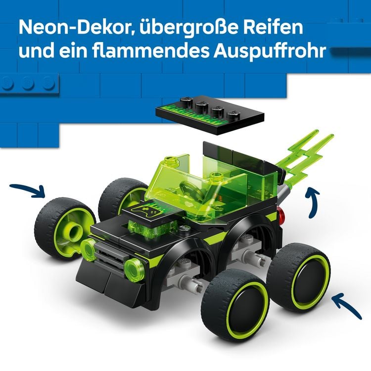 Produktbild: LEGO City 60484 Coole Flitzer &ndash; Gaming-Rennauto Spielzeug mit Minifigur