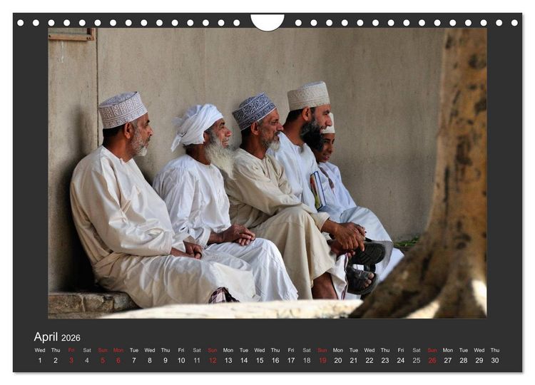 Produktbild: Magical Oman UK Version (Wall Calendar 2026 DIN A4 landscape), CALVENDO 12 Month Wall Calendar