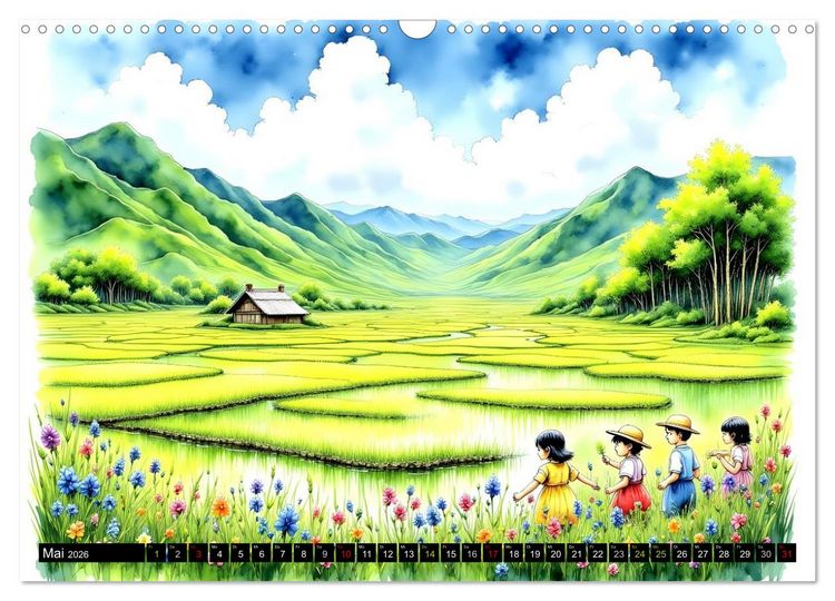 Produktbild: Japans Seele im Jahreslauf (Wandkalender 2026 DIN A3 quer), CALVENDO Monatskalender