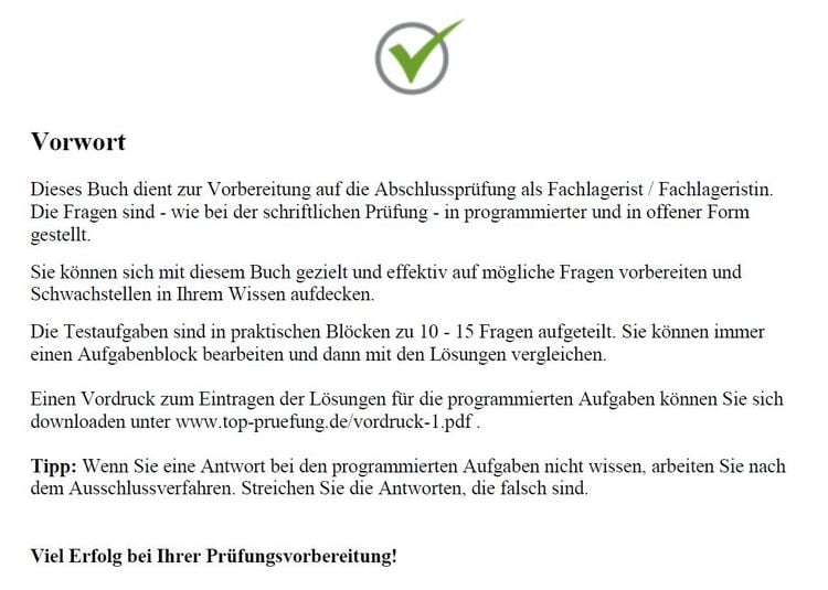 Produktbild: Top-Pr&uuml;fung Fachlagerist / Fachlageristin - 350 &Uuml;bungsaufgaben f&uuml;r die Abschlusspr&uuml;fung