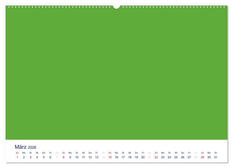 Produktbild: Farbiger Bastelkalender (Wandkalender 2026 DIN A2 quer), CALVENDO Monatskalender