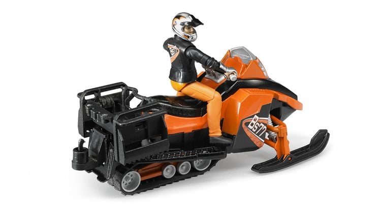 Produktbild: bruder 63101 bworld Snowmobil mit Fahrer + Ausstattung