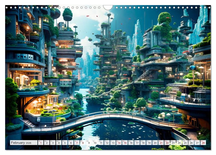 Produktbild: AI PLUS METAVERSE Algorithms and virtual reality (Wall Calendar 2026 DIN A3 landscape), CALVENDO 12 Month Wall Calendar