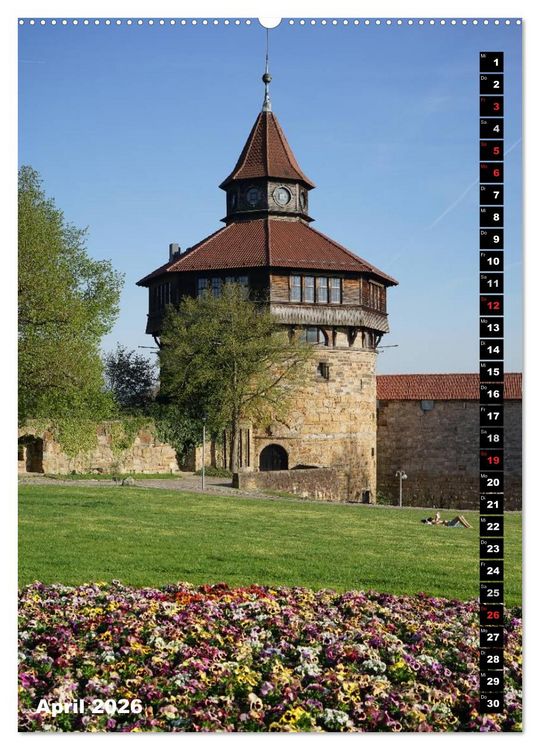 Produktbild: Esslingen in Hochform (hochwertiger Premium Wandkalender 2026 DIN A2 hoch), Kunstdruck in Hochglanz