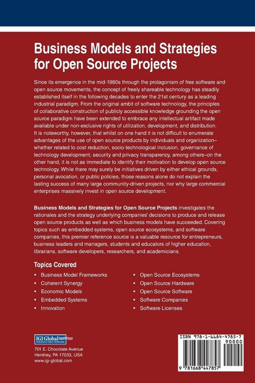 Produktbild: Business Models and Strategies for Open Source Projects