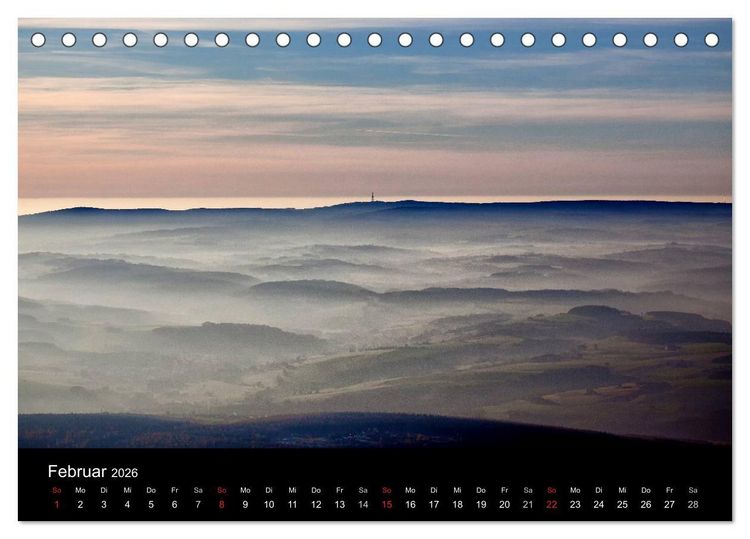 Produktbild: Fuldaer Land - Heile Welt zwischen Rh&ouml;n und Vogelsberg (Tischkalender 2026 DIN A5 quer), CALVENDO Monatskalender