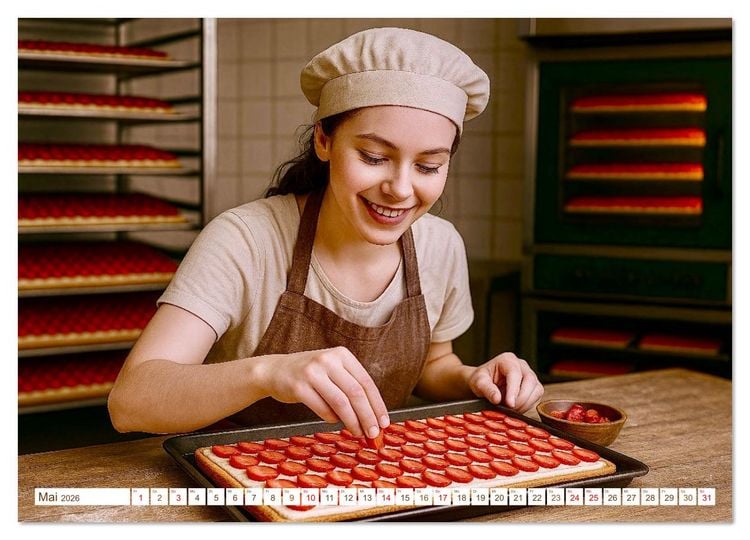 Produktbild: B&auml;cker und Backstuben (Wandkalender 2026 DIN A4 quer), CALVENDO Monatskalender